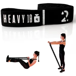 Fitnessband Schlaufenband Heavy mit acht nummerierten Schlaufen SCHWARZ 10kg