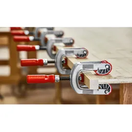 Bessey Kantenzwinge Aluminium 80 mm rot