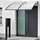 [en.casa] Vordach Mellerud 240 x 100 cm schwarz/transparent