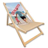 Unikatolo Kinder-Liegestuhl mit Foto, Strandstuhl, Geschenkidee Geburtstag Kindergarten Kinderzimmerdeko Kinderzimmer Möbel