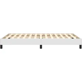 vidaXL Bettgestell 120 x 200 cm Weiß