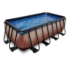 EXIT TOYS Pool »Wood Pools«, Breite: 253 cm, 8870 l, braun