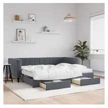 vidaXL Tagesbett 90 x 200 cm Dunkelgrau