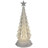 Formano Weihnachtsdeko Tannenbaum mit Licht drehend