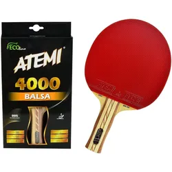 Tischtennis Schläger atemi 4000 Balsa A. bunt Gerade