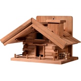 Dobar St. Moritz Vogelfutterhaus im Almhütten-Design, braun (98734FSCe)
