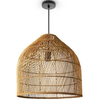 Paco Home Pendelleuchte »LINNU«, Leuchtmittel E27 ohne Leuchtmittel, Korblampe