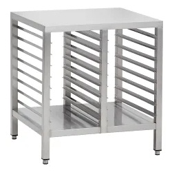 Gastro-Inox Untergestell, für Öfen, 1000 mm, mit Grundboden 310.110 , Unter Platz für 16x GN1/1