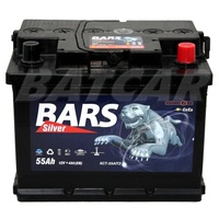 BARS 12V 55Ah 480A/EN Starterbatterie Autobatterie ersetzt 50Ah 60Ah 62Ah 65Ah