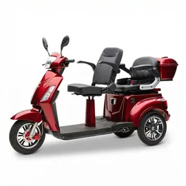 ECONELO E-Seniorenmobil Billy 2.0 3-Rad 1000 Watt Rot/Grau