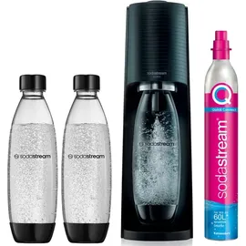 Sodastream Terra Promopack mit CO2-Zylinder und 3x 1L Kunststoff-Flasche, Wassersprudler