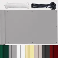Balkon 80 cm Hoch Grau Balkonumrandung Windschutz Balkonverkleidung Balkonbespannung Balkon 80x700cm