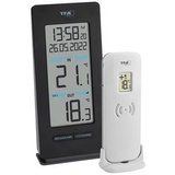 TFA Dostmann Funk-Thermometer digital Schwarz