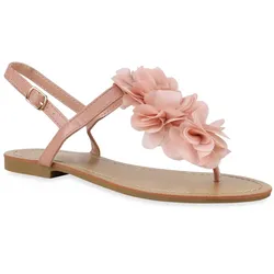 Damen Zehentrenner in Apricot