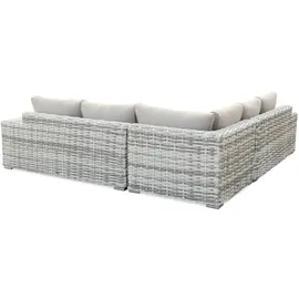 beautysofa SOLARIS Loungeset Hellgrau