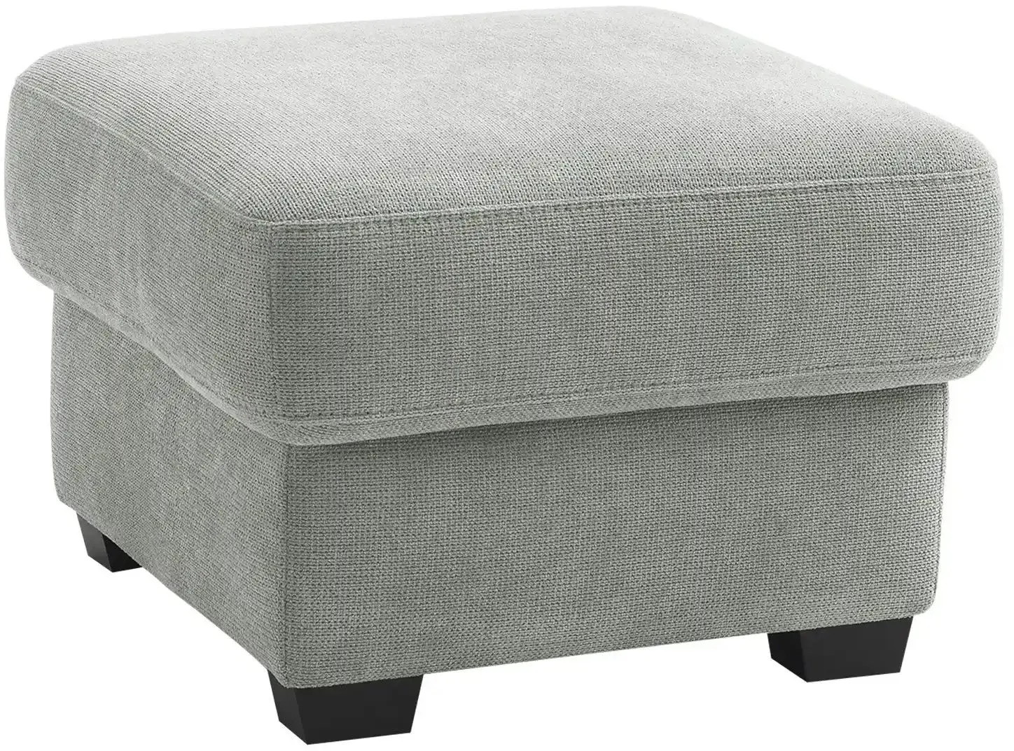 bobb Hocker mit Boxspringpolsterung  Lisa de Luxe , grau , Maße (cm): B: 61 H: 47 T: 61.0