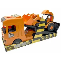 Pkw-Transporter Lkw AVC Orange 59 cm - Ideal für Spielspaß und Fantasie