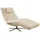 KAWOLA Relaxliege LETICIA Polyester 80 x 100 x 200 cm Beige mit Nackenkissen