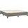 vidaXL Boxspringbett mit Matratze Dunkelgrau 160x200 cm Stoff1399147