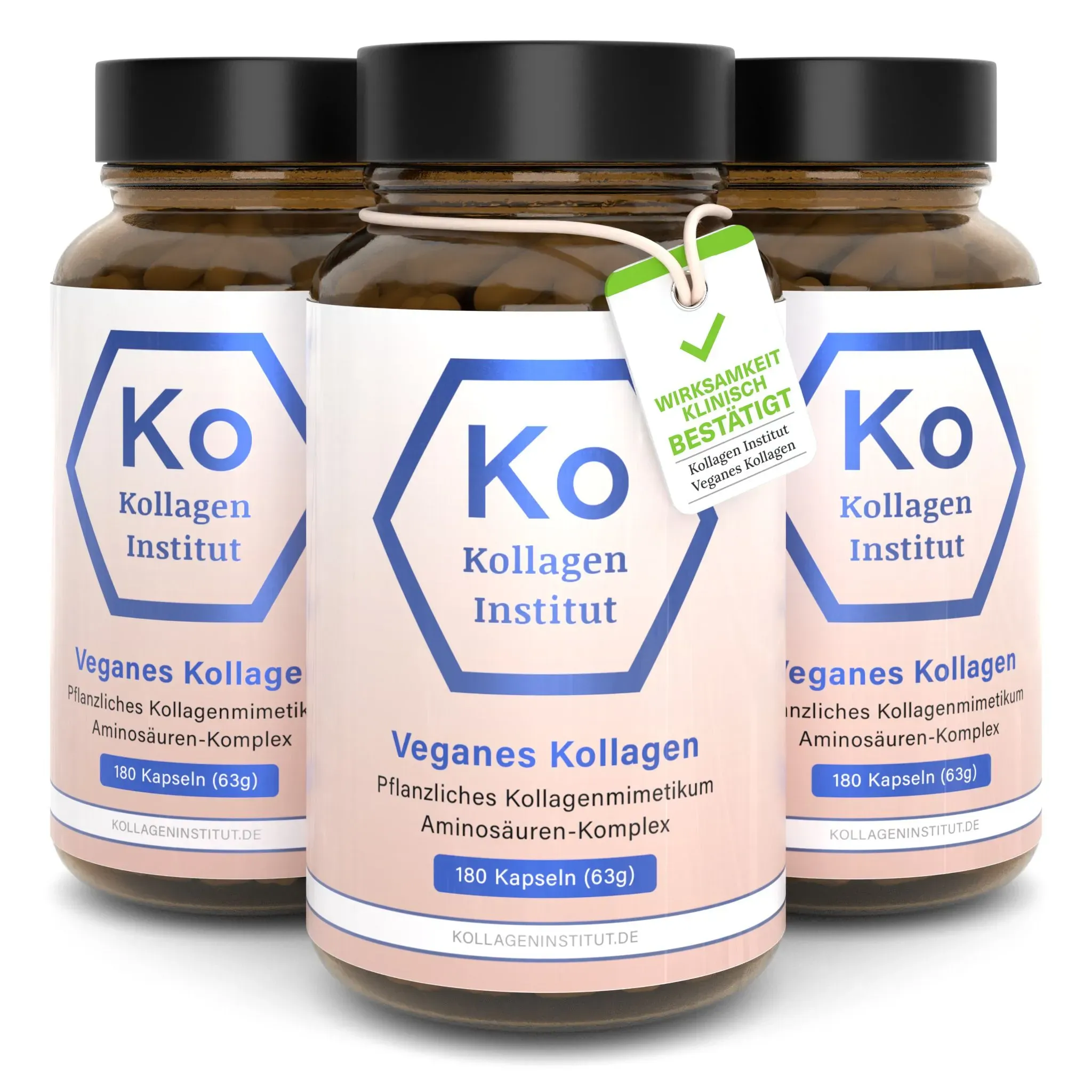 Kollagen Institut: Vegane Kapseln 3x180 St