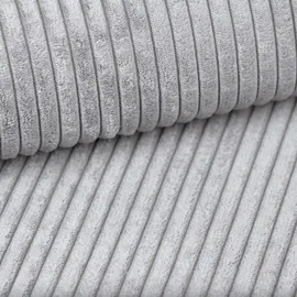 kaiser möbel Ecksofa Cord U-form 2-Sitzer Grau