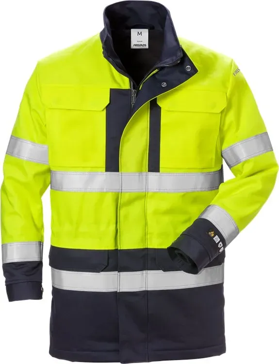Fristads Flame High Vis Winterparka Kl. 3 4589 FLAM 125947 - warnschutz-gelb/marine - L