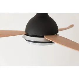 Pepeo Bayu 122 cm Deckenventilator braun mit Licht inkl. Fernbedienung
