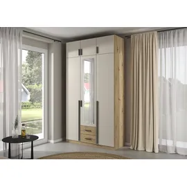 Rauch Wäscheschrank GAMMA 136 x 248 x 54 cm Eiche artisan/Champagner