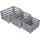 MCW Holzkiste MCW-C56 3er-Set grau
