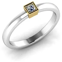 Verlobungsring VR06 750er Weifl-/Gelbgold - 6832