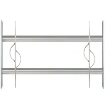 GAH Alberts Secorino Style Fenstergitter Ausziehbar galvanisch Blau verzinkt 300 x 500-650 mm