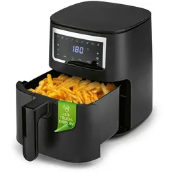 GOURMETmaxx Heißluftfritteuse 4 l - Touch, Timer, 8 Programme und Shake-Reminder