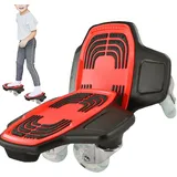 Split Skateboard, Portable Roller Skate Deck, Drift- Skate Plates, High Rebound PU Wheels, Beginner-Friendly Skateboard, Resistant Ice Scate for Teens & Adults, 31 Inches