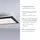 just light. Flat 1 rechteckig schwarz Aluminium