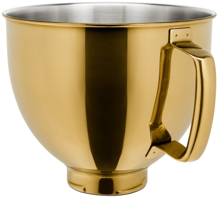 Preisvergleich Produktbild KitchenAid Edelstahlschüssel 4,8l Gold für KitchenAid Artisan 5KSM5SSBRG