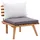 vidaXL Modell 15 Loungeset mit Auflagen braun