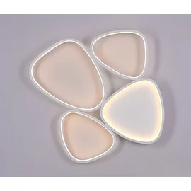 Schöner Wohnen Pebbles 1x LED-Board 35,5W rund oval weiß