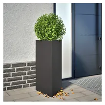 vidaXL Pflanzkübel 40 x 34,5 x 70 cm Schwarz