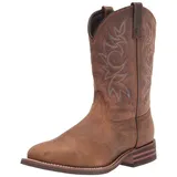 Ad Tec Herren Western, Cowboy, Stiefel, Braun, 42 EU - 42.5 EU Weit