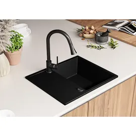Primagran Ibiza S006 rechts Einbau Kunststoff schwarz Handbetätigung 620 x 500 mm