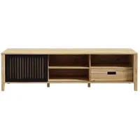 Forte TV-Lowboard Jytana Braun Eiche