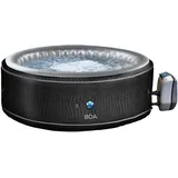 NETSPA Boa 5-6 Personen Whirlpool aufblasbar Ø 195cm In-Outdoor pool schwarz