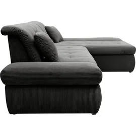 DOMO collection »Moric Luxus - B/T/H 300/172/80 cm, XXL-Format«, L-Form, 140kg Belastung/Sitz, in Cord, Chenille, Kunstleder