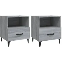 vidaXL Nachtschrank 2 Stk. 3680 x 2660 x 2660 cm Grau