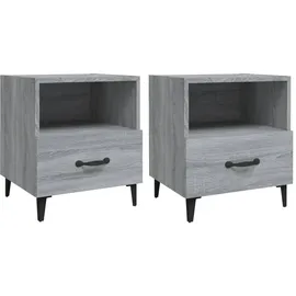 vidaXL Nachtschrank 2 Stk. 3680 x 2660 x 2660 cm Grau