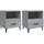 vidaXL Nachtschrank 2 Stk. 3680 x 2660 x 2660 cm Grau
