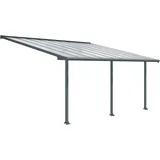 CANOPIA Terrassenüberdachung Olympia 5,46 x 3 m grau