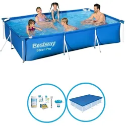 Bestway Pool Steel Pro 300x201x66 cm - Poolpaket EINHEITSGRÖSSE