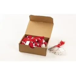 Herma Hängeetikett 6915 25x38mm roter Faden weiß 1.000 St./Pack.