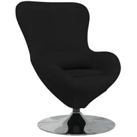 VidaXL Ei-Stuhl Schwarz Stoff
